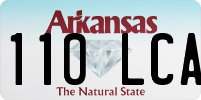AR license plate 110LCA
