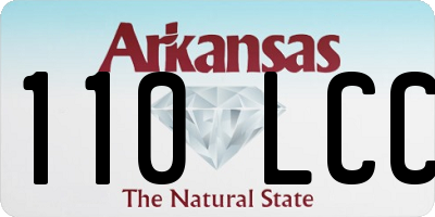 AR license plate 110LCC