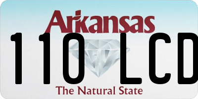 AR license plate 110LCD