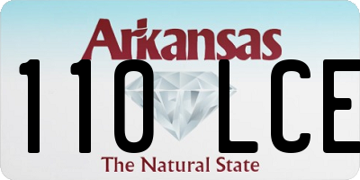 AR license plate 110LCE