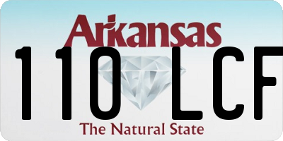 AR license plate 110LCF