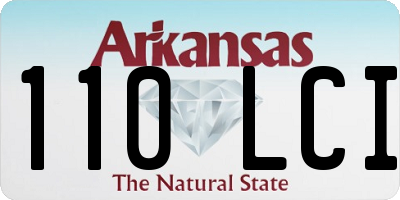 AR license plate 110LCI
