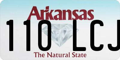 AR license plate 110LCJ