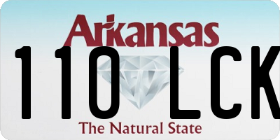 AR license plate 110LCK