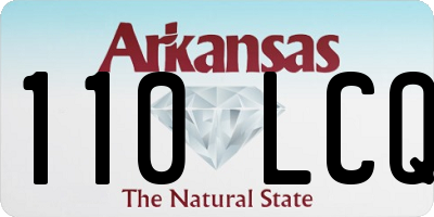 AR license plate 110LCQ