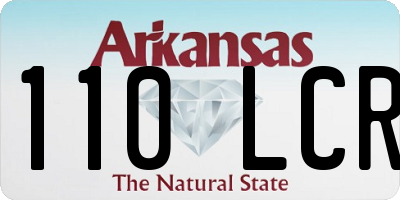 AR license plate 110LCR
