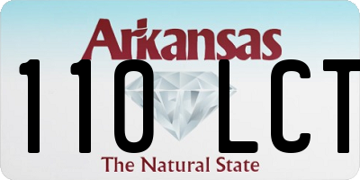 AR license plate 110LCT
