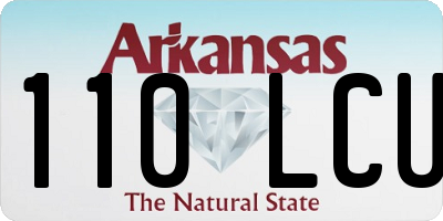 AR license plate 110LCU