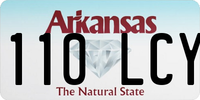 AR license plate 110LCY