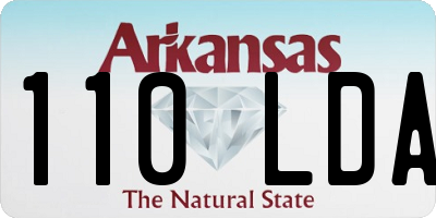 AR license plate 110LDA