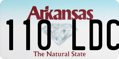 AR license plate 110LDC