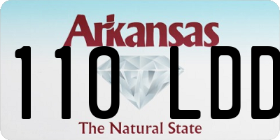 AR license plate 110LDD