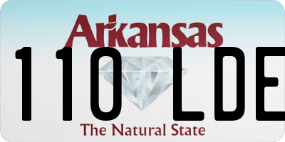 AR license plate 110LDE
