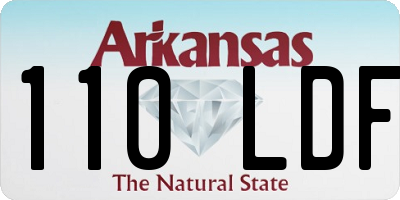 AR license plate 110LDF