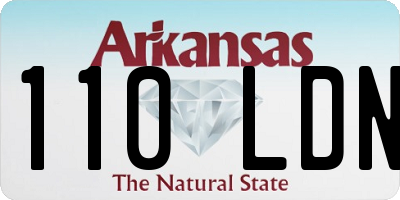 AR license plate 110LDN