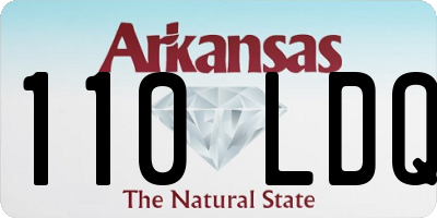 AR license plate 110LDQ