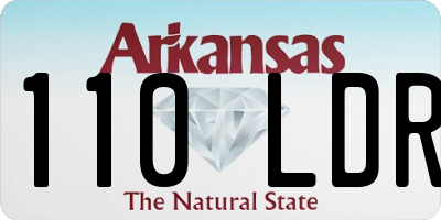 AR license plate 110LDR