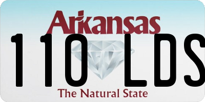 AR license plate 110LDS