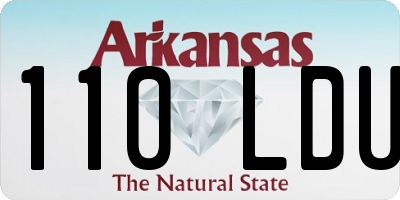 AR license plate 110LDU