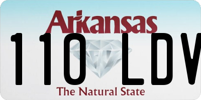 AR license plate 110LDV