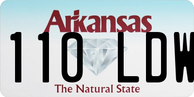 AR license plate 110LDW