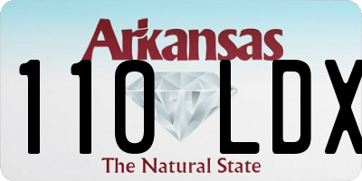 AR license plate 110LDX