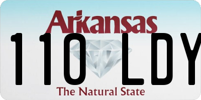 AR license plate 110LDY