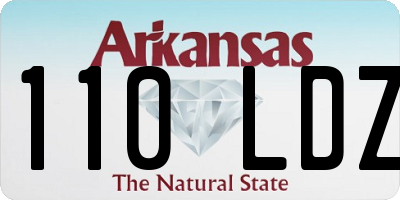 AR license plate 110LDZ