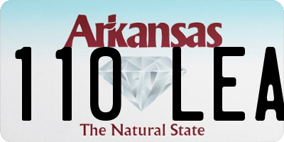AR license plate 110LEA