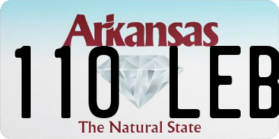 AR license plate 110LEB