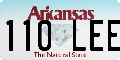 AR license plate 110LEE