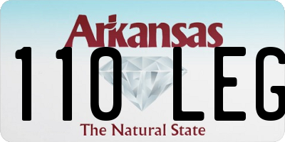 AR license plate 110LEG