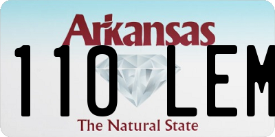 AR license plate 110LEM