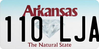 AR license plate 110LJA