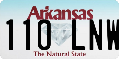 AR license plate 110LNW