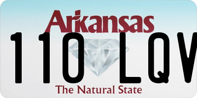 AR license plate 110LQV