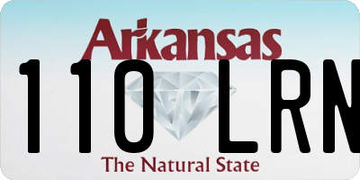 AR license plate 110LRN