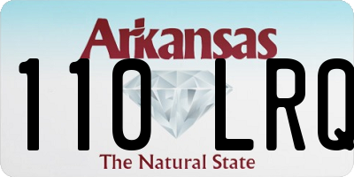 AR license plate 110LRQ