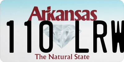 AR license plate 110LRW