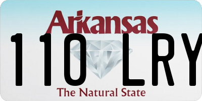 AR license plate 110LRY