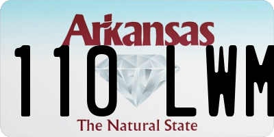 AR license plate 110LWM