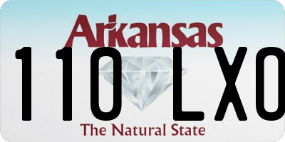 AR license plate 110LXO