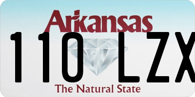 AR license plate 110LZX