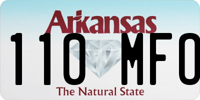AR license plate 110MFO