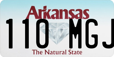 AR license plate 110MGJ