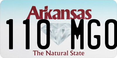 AR license plate 110MGO