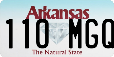 AR license plate 110MGQ
