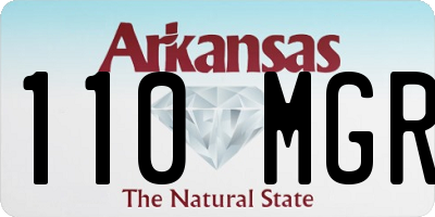 AR license plate 110MGR
