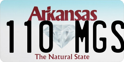 AR license plate 110MGS