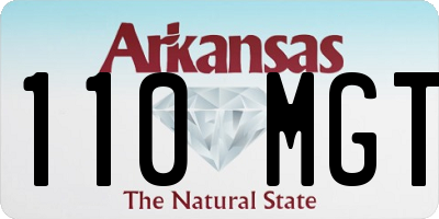 AR license plate 110MGT